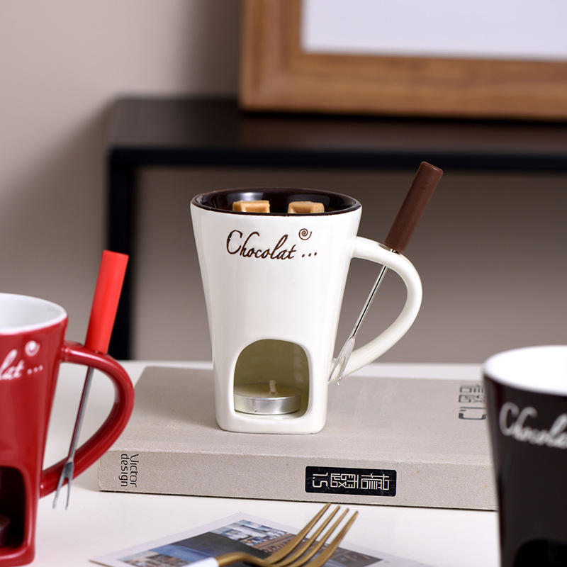 Tazas de cerámica para fondue  - Fondue Pot Ceramic reseña y precio