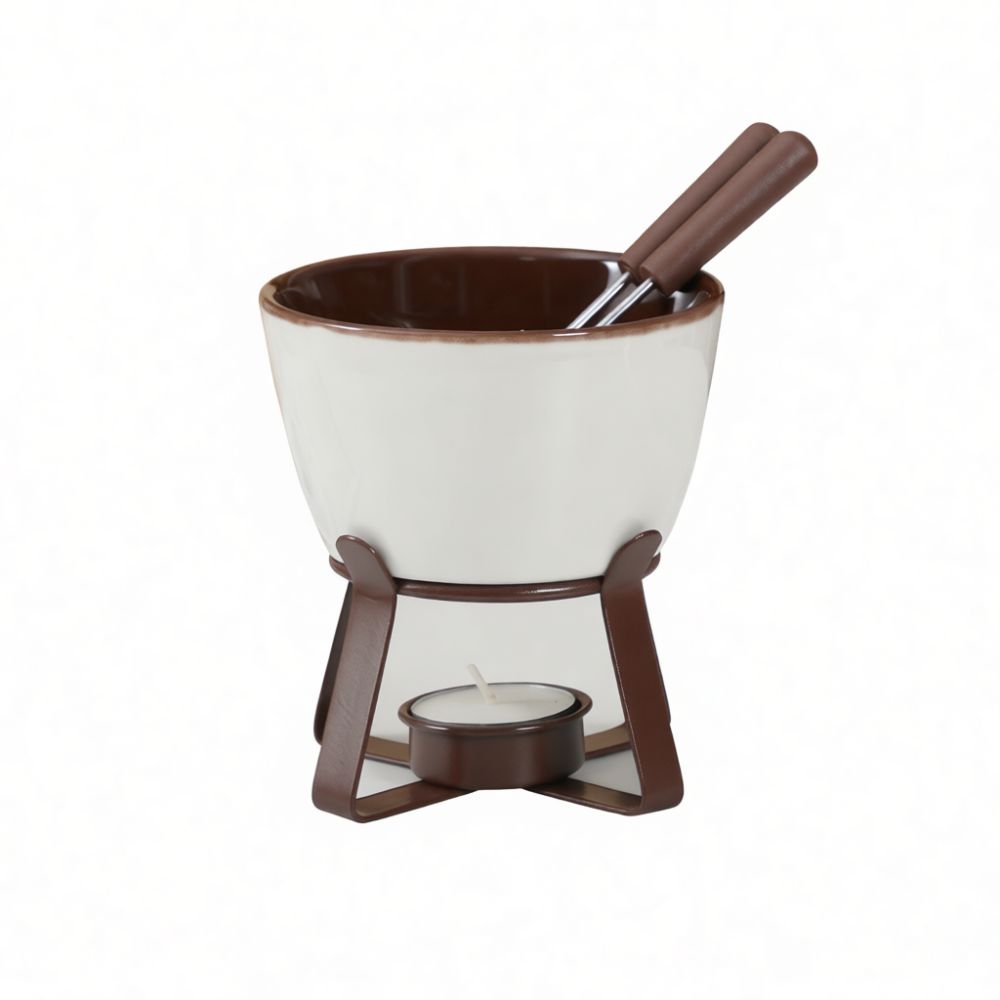 Olla para fondue, estufa de ce - Fondue Pot Ceramic reseña y precio