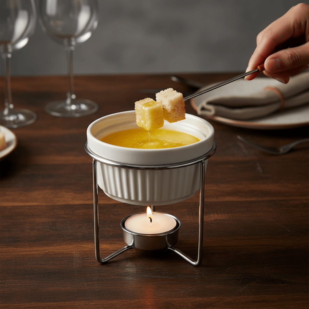 Calentador de Mantequilla de C - Fondue Pot Ceramic reseña y precio