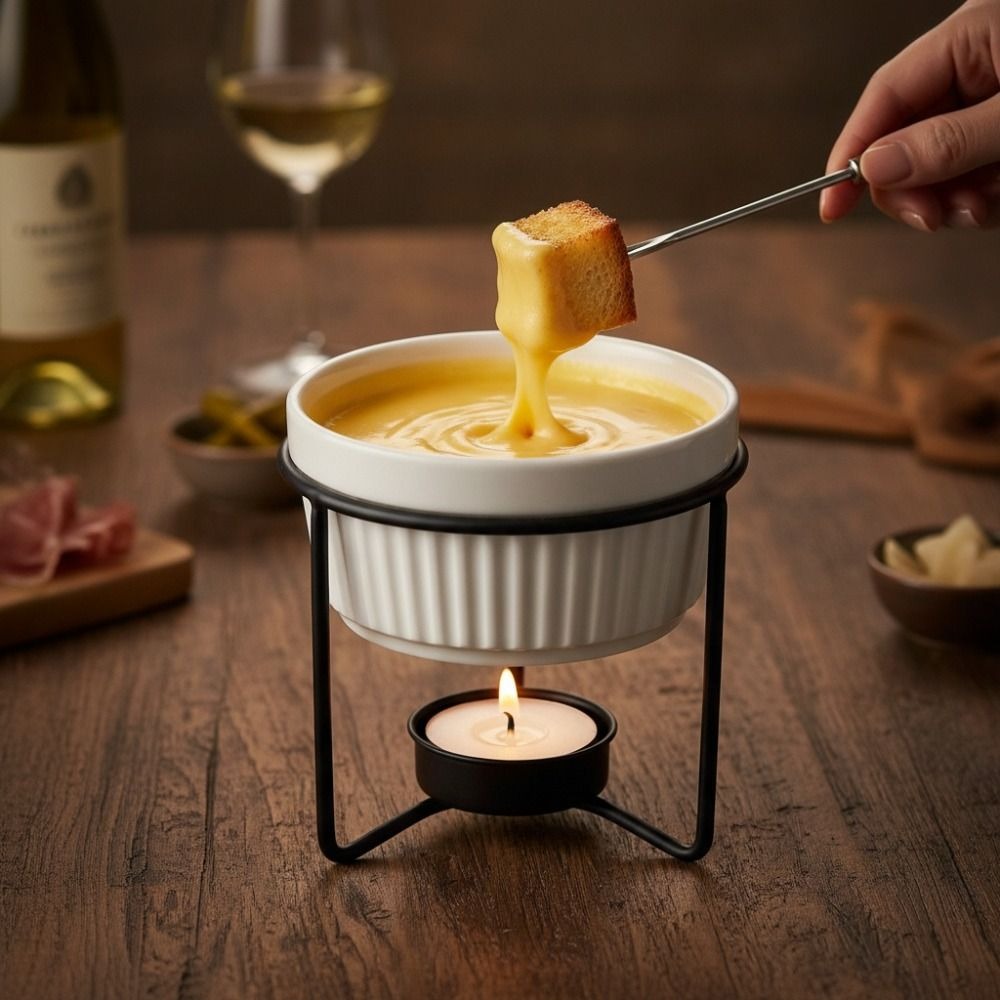Calentador de mantequilla de c - Fondue Pot Ceramic reseña y precio