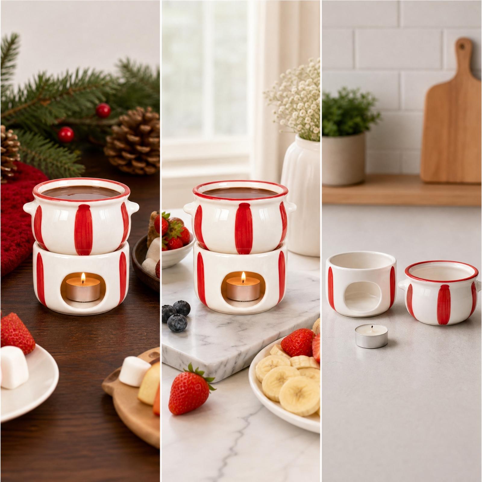 Olla para fondue de chocolate  - Fondue Pot Ceramic reseña y precio
