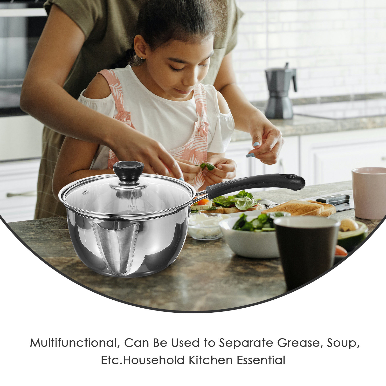Recipiente de acero inoxidable - Home Cooking Oil Filter reseña y precio