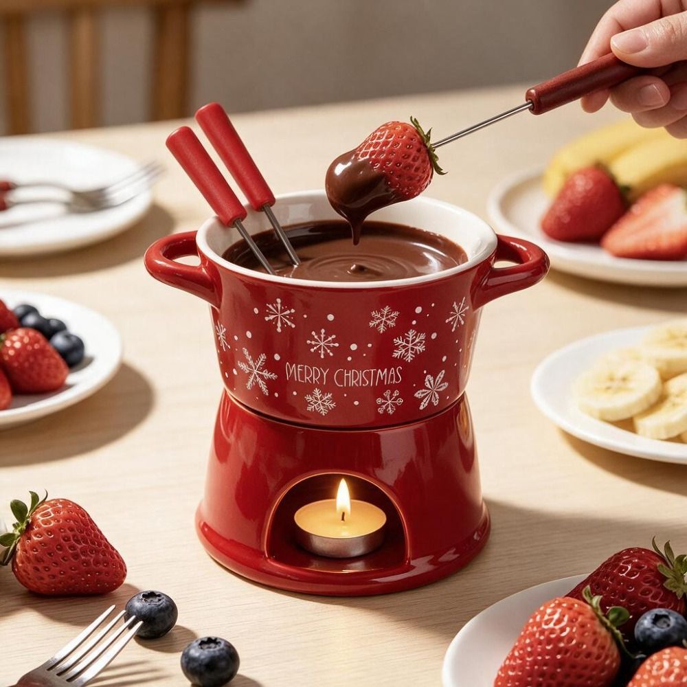 Taza de fondue de chocolate na - Fondue Pot Ceramic reseña y precio