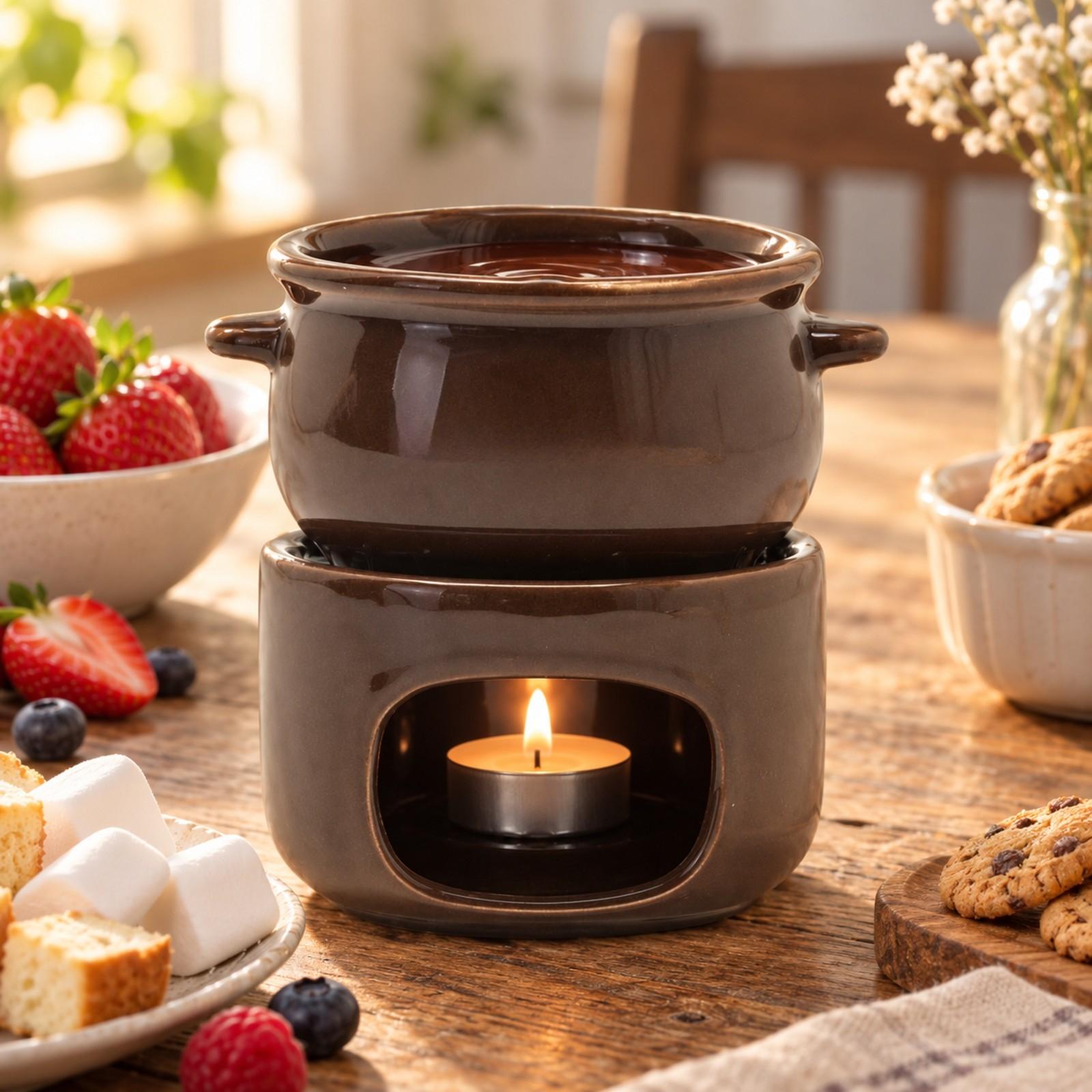 Olla de cerámica para derretir - Fondue Pot Ceramic reseña y precio