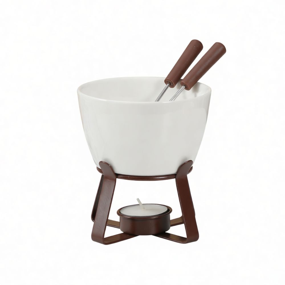 Juego de fondue de cerámica pa - Fondue Pot Ceramic reseña y precio