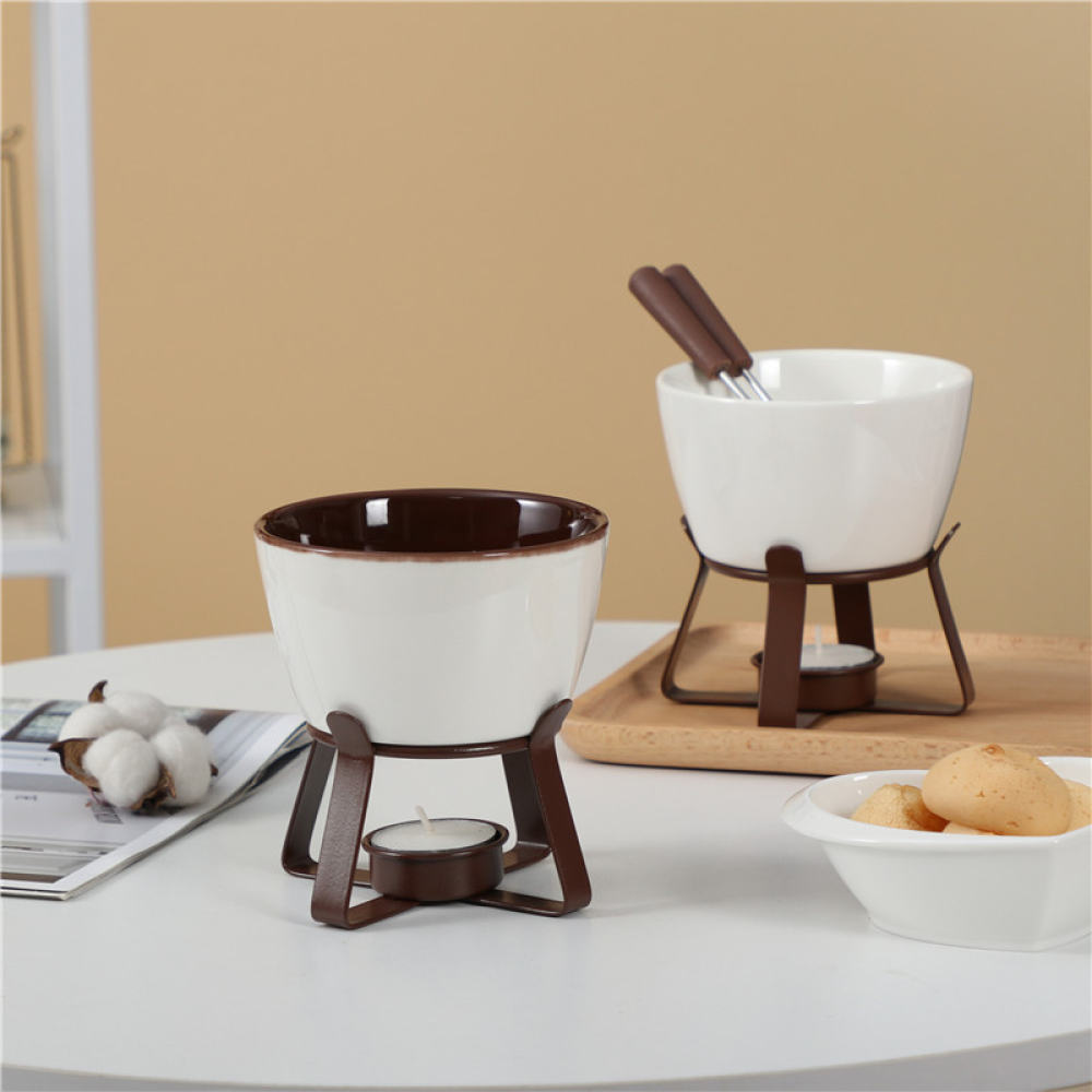 Olla de cerámica para fondue,  - Fondue Pot Ceramic reseña y precio