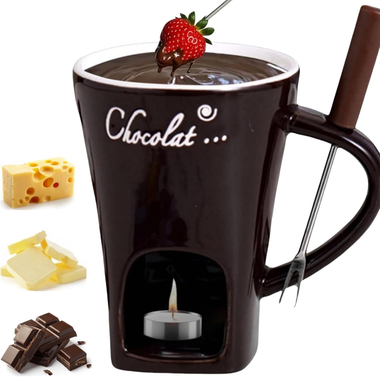 Taza de Cerámica Multifunciona - Fondue Pot Ceramic reseña y precio
